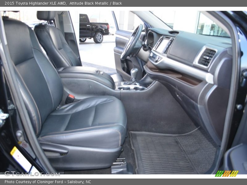Attitude Black Metallic / Black 2015 Toyota Highlander XLE AWD