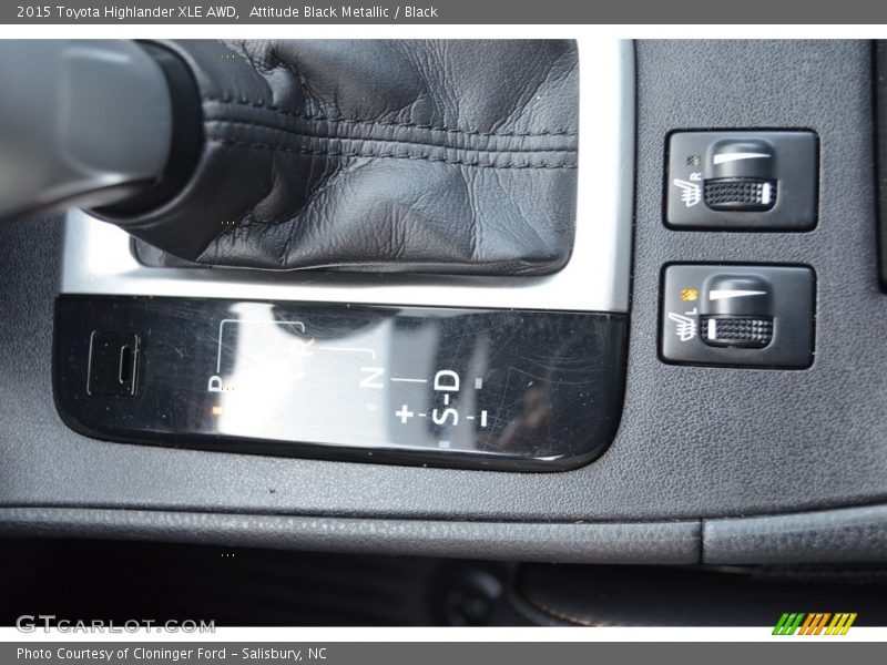 Attitude Black Metallic / Black 2015 Toyota Highlander XLE AWD