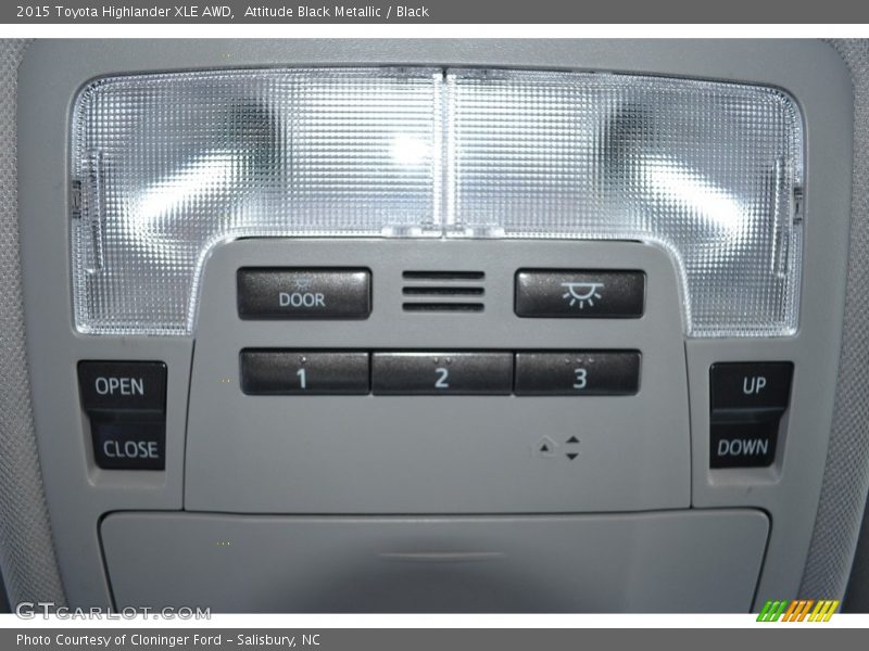 Attitude Black Metallic / Black 2015 Toyota Highlander XLE AWD