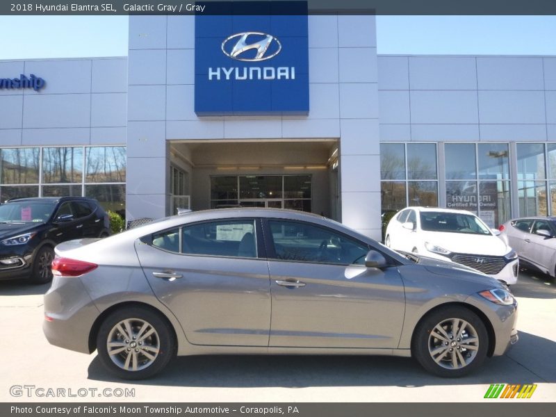 Galactic Gray / Gray 2018 Hyundai Elantra SEL