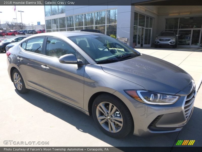 Galactic Gray / Gray 2018 Hyundai Elantra SEL