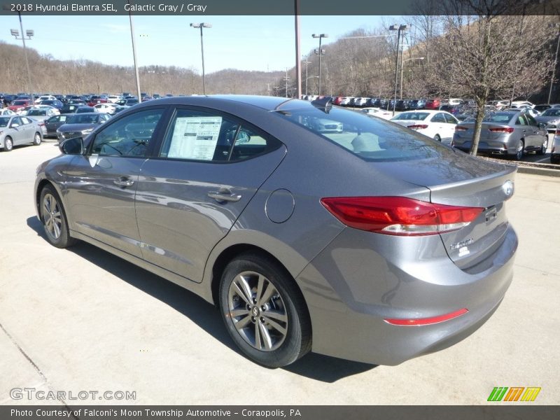 Galactic Gray / Gray 2018 Hyundai Elantra SEL