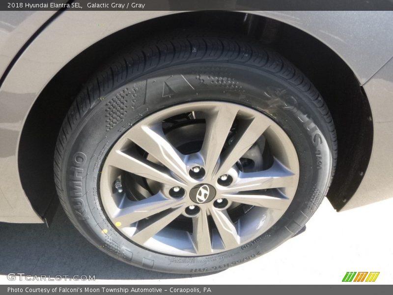 Galactic Gray / Gray 2018 Hyundai Elantra SEL