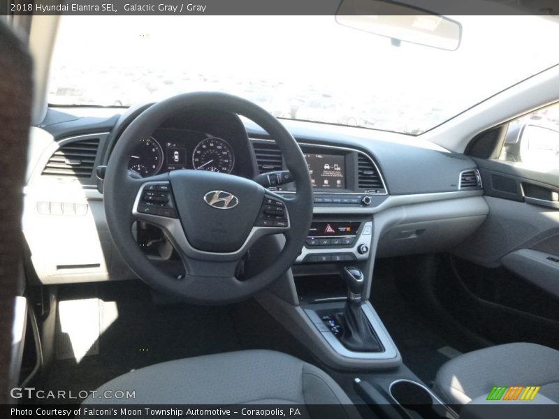 Galactic Gray / Gray 2018 Hyundai Elantra SEL