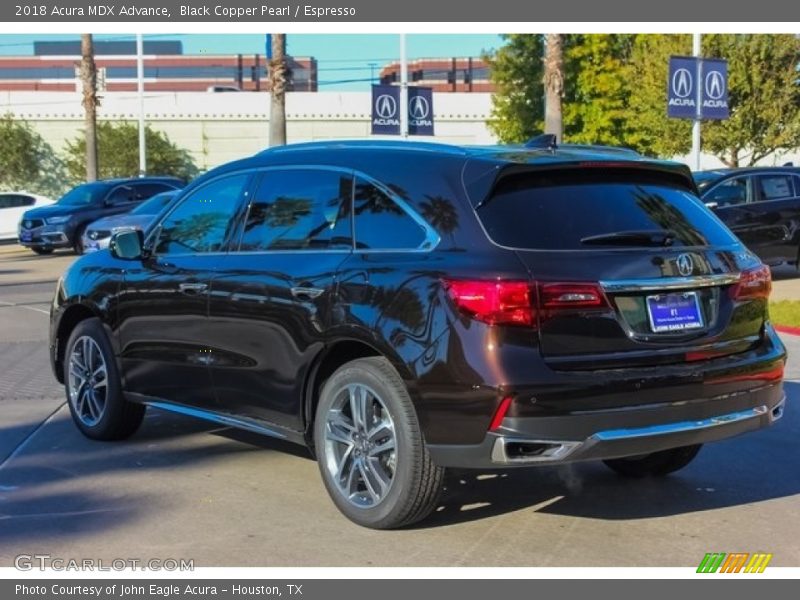 Black Copper Pearl / Espresso 2018 Acura MDX Advance