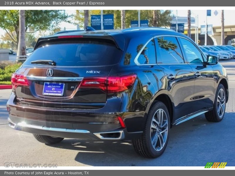 Black Copper Pearl / Espresso 2018 Acura MDX Advance