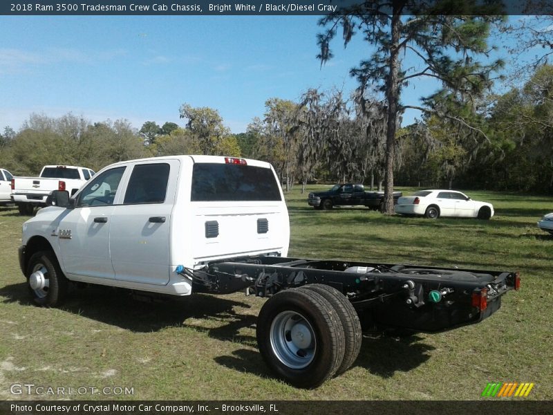 Bright White / Black/Diesel Gray 2018 Ram 3500 Tradesman Crew Cab Chassis