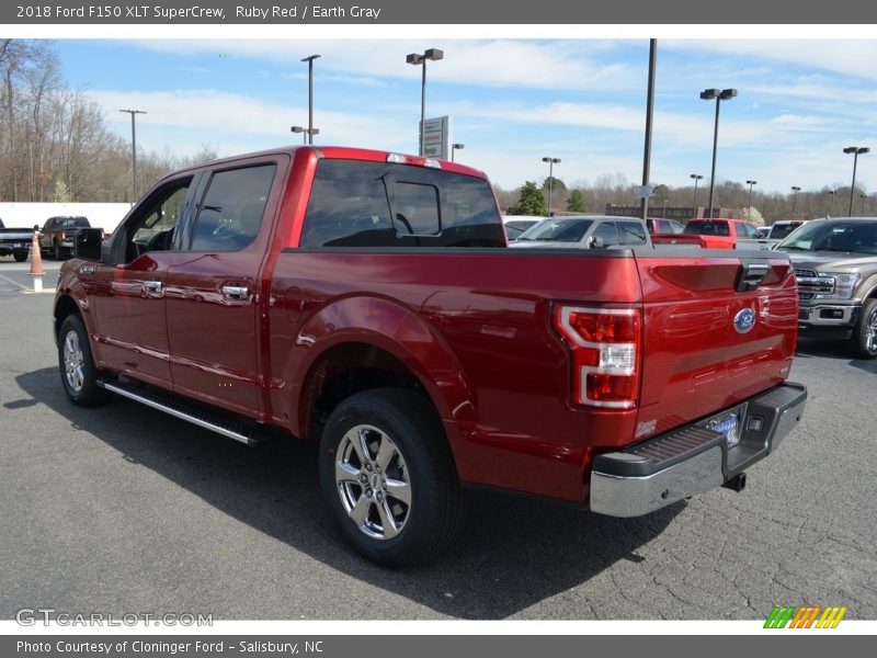 Ruby Red / Earth Gray 2018 Ford F150 XLT SuperCrew