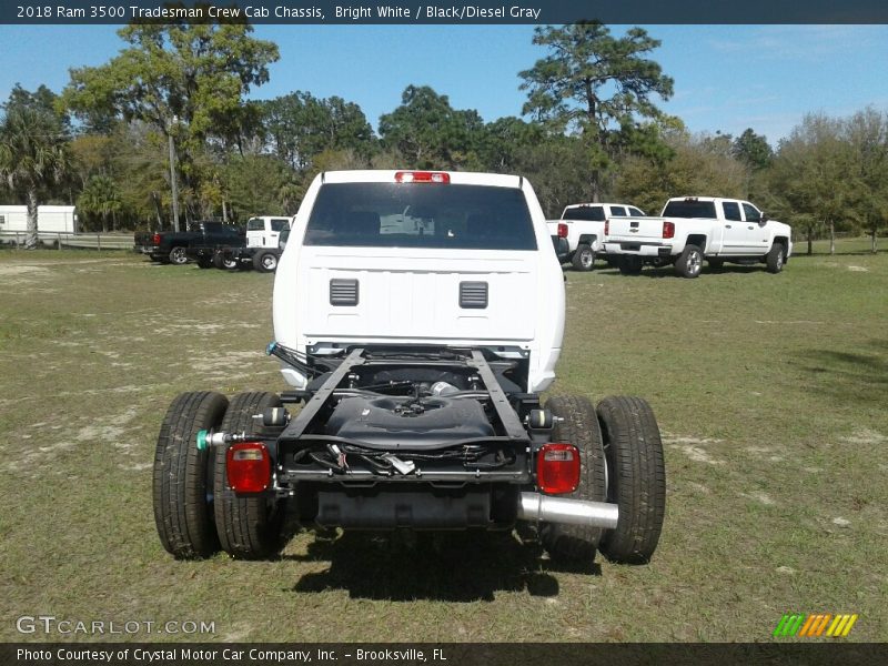 Bright White / Black/Diesel Gray 2018 Ram 3500 Tradesman Crew Cab Chassis