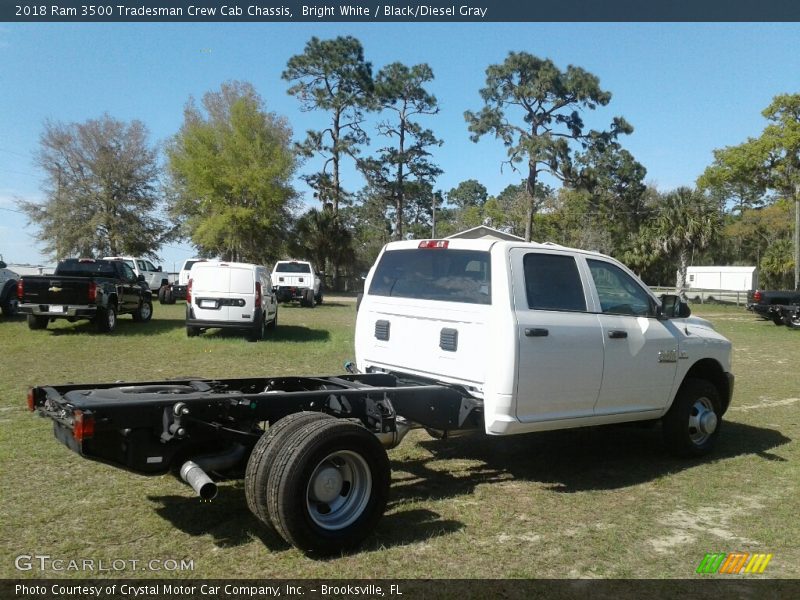 Bright White / Black/Diesel Gray 2018 Ram 3500 Tradesman Crew Cab Chassis