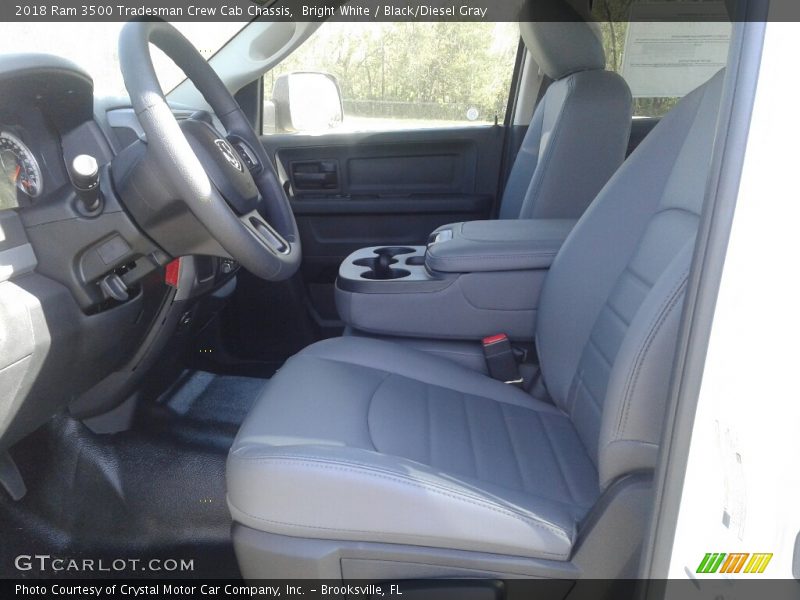 Bright White / Black/Diesel Gray 2018 Ram 3500 Tradesman Crew Cab Chassis