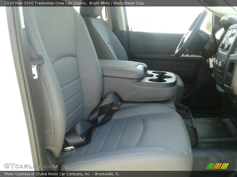 Bright White / Black/Diesel Gray 2018 Ram 3500 Tradesman Crew Cab Chassis