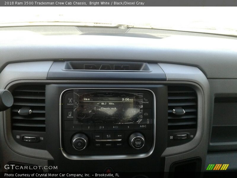 Bright White / Black/Diesel Gray 2018 Ram 3500 Tradesman Crew Cab Chassis
