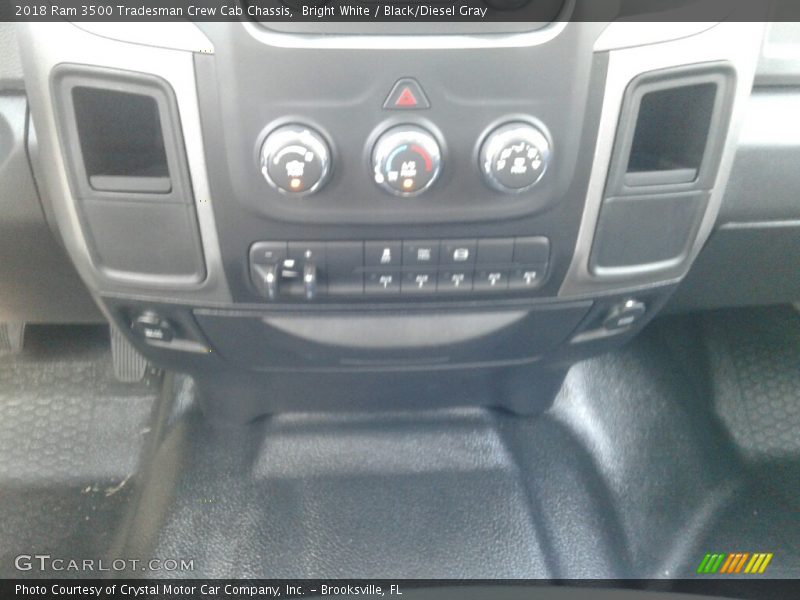 Bright White / Black/Diesel Gray 2018 Ram 3500 Tradesman Crew Cab Chassis