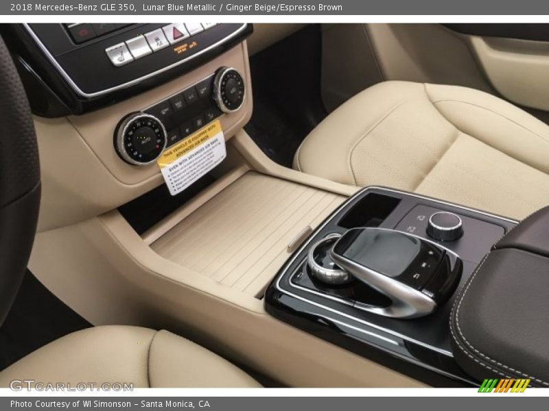Lunar Blue Metallic / Ginger Beige/Espresso Brown 2018 Mercedes-Benz GLE 350