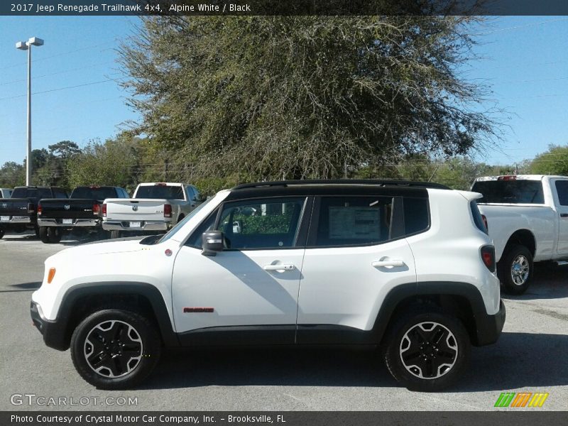 Alpine White / Black 2017 Jeep Renegade Trailhawk 4x4
