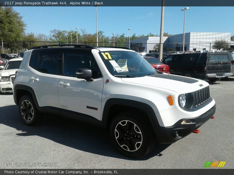 Alpine White / Black 2017 Jeep Renegade Trailhawk 4x4
