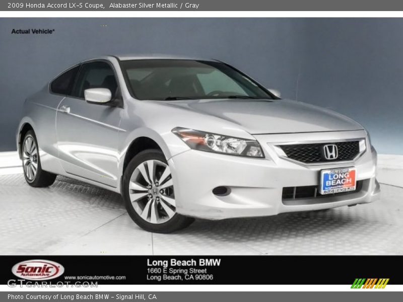 Alabaster Silver Metallic / Gray 2009 Honda Accord LX-S Coupe