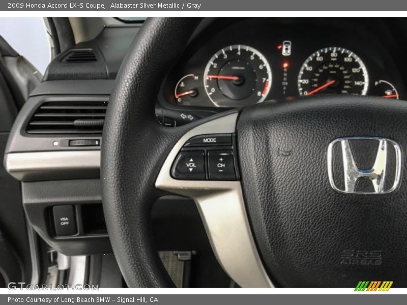 Alabaster Silver Metallic / Gray 2009 Honda Accord LX-S Coupe