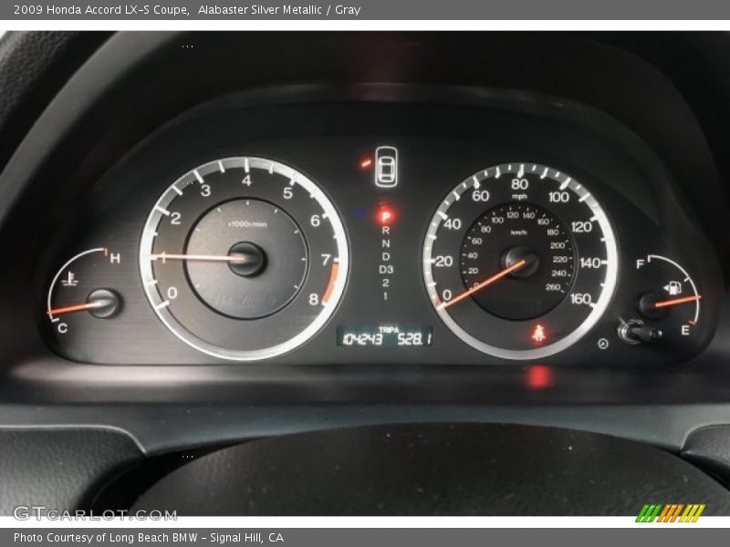 Alabaster Silver Metallic / Gray 2009 Honda Accord LX-S Coupe
