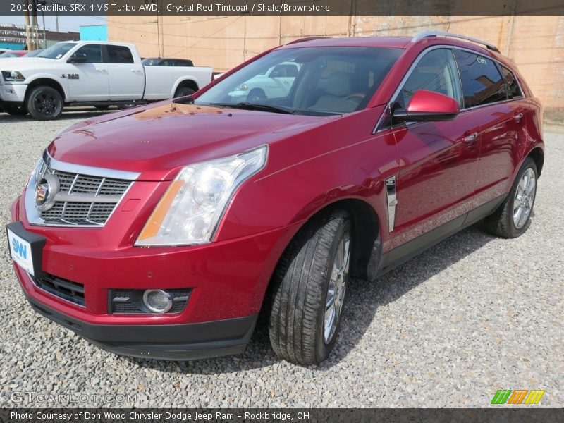 Crystal Red Tintcoat / Shale/Brownstone 2010 Cadillac SRX 4 V6 Turbo AWD