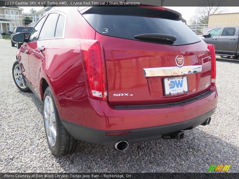 Crystal Red Tintcoat / Shale/Brownstone 2010 Cadillac SRX 4 V6 Turbo AWD