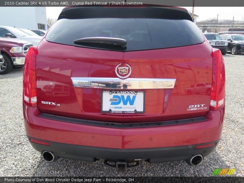 Crystal Red Tintcoat / Shale/Brownstone 2010 Cadillac SRX 4 V6 Turbo AWD