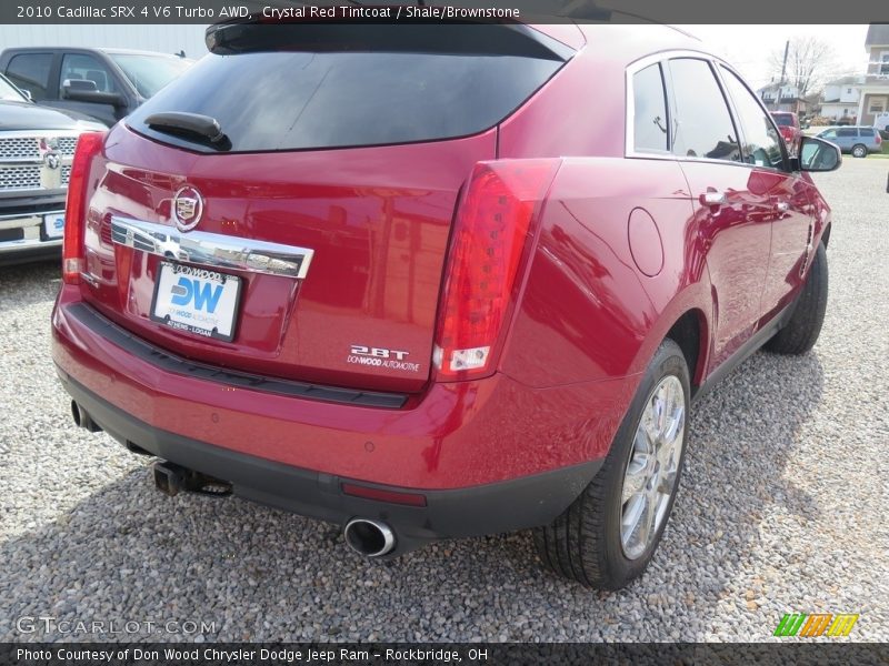 Crystal Red Tintcoat / Shale/Brownstone 2010 Cadillac SRX 4 V6 Turbo AWD