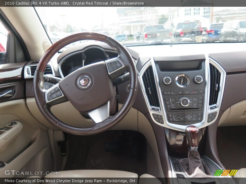 Crystal Red Tintcoat / Shale/Brownstone 2010 Cadillac SRX 4 V6 Turbo AWD