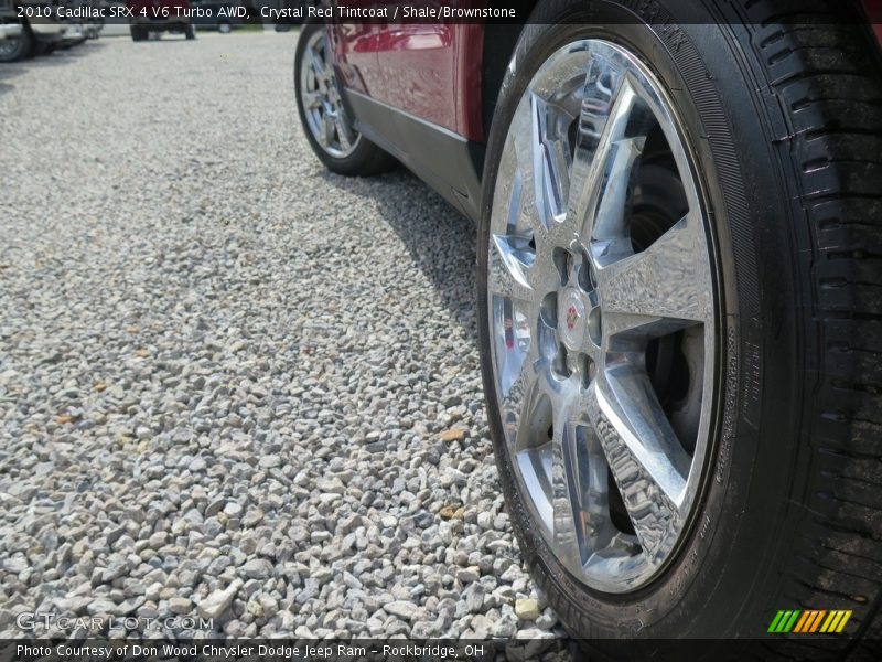 Crystal Red Tintcoat / Shale/Brownstone 2010 Cadillac SRX 4 V6 Turbo AWD