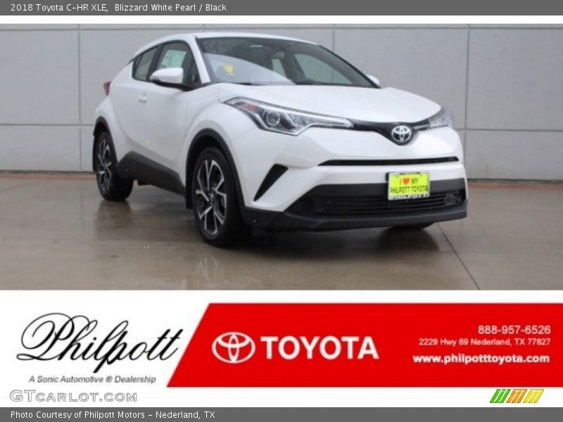 Blizzard White Pearl / Black 2018 Toyota C-HR XLE
