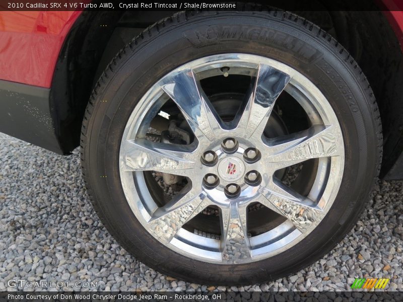 Crystal Red Tintcoat / Shale/Brownstone 2010 Cadillac SRX 4 V6 Turbo AWD