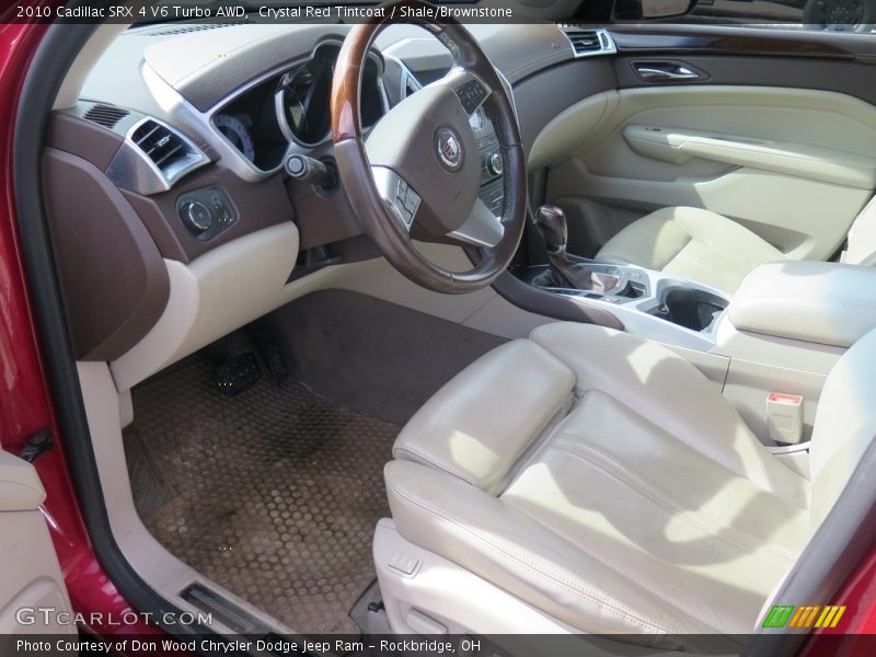 Crystal Red Tintcoat / Shale/Brownstone 2010 Cadillac SRX 4 V6 Turbo AWD