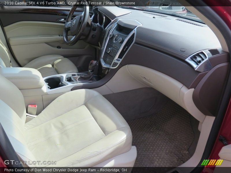 Crystal Red Tintcoat / Shale/Brownstone 2010 Cadillac SRX 4 V6 Turbo AWD