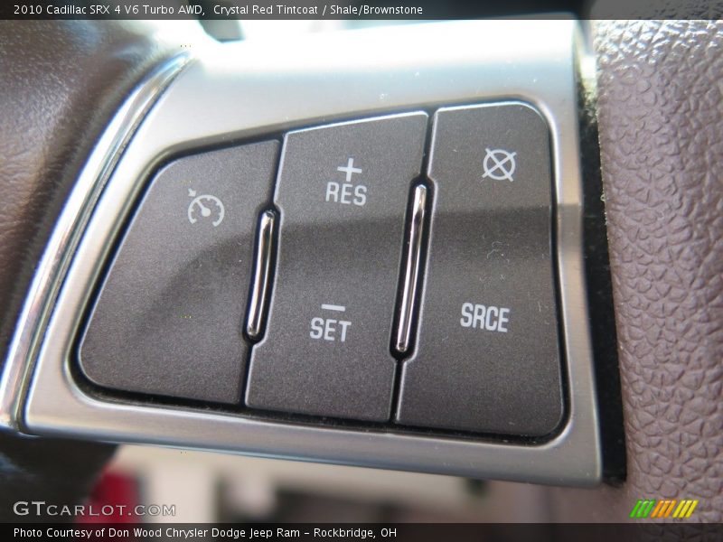 Crystal Red Tintcoat / Shale/Brownstone 2010 Cadillac SRX 4 V6 Turbo AWD
