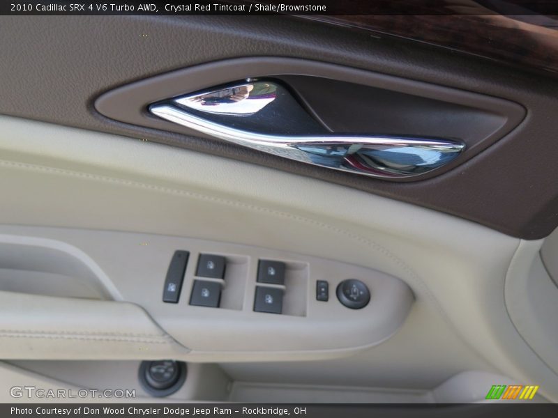 Crystal Red Tintcoat / Shale/Brownstone 2010 Cadillac SRX 4 V6 Turbo AWD