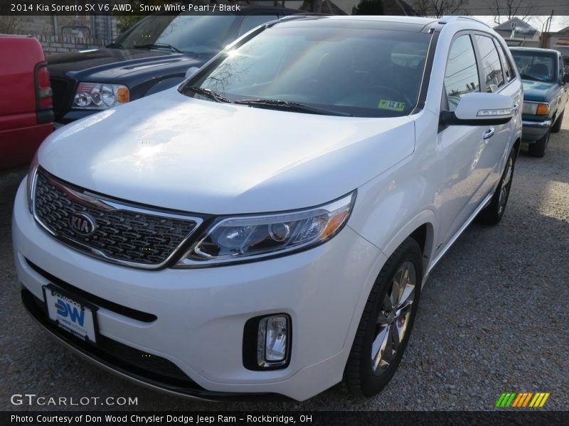 Snow White Pearl / Black 2014 Kia Sorento SX V6 AWD