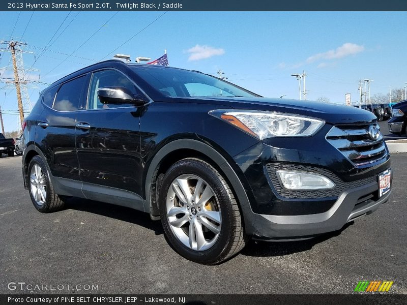 Twilight Black / Saddle 2013 Hyundai Santa Fe Sport 2.0T