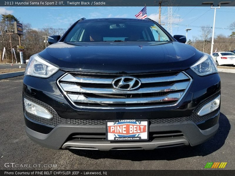 Twilight Black / Saddle 2013 Hyundai Santa Fe Sport 2.0T