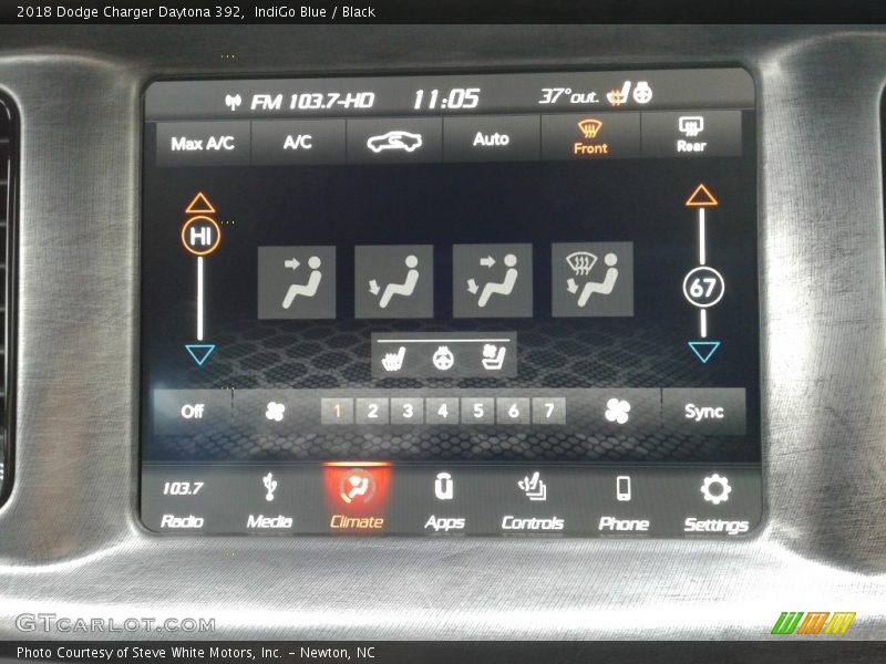 IndiGo Blue / Black 2018 Dodge Charger Daytona 392