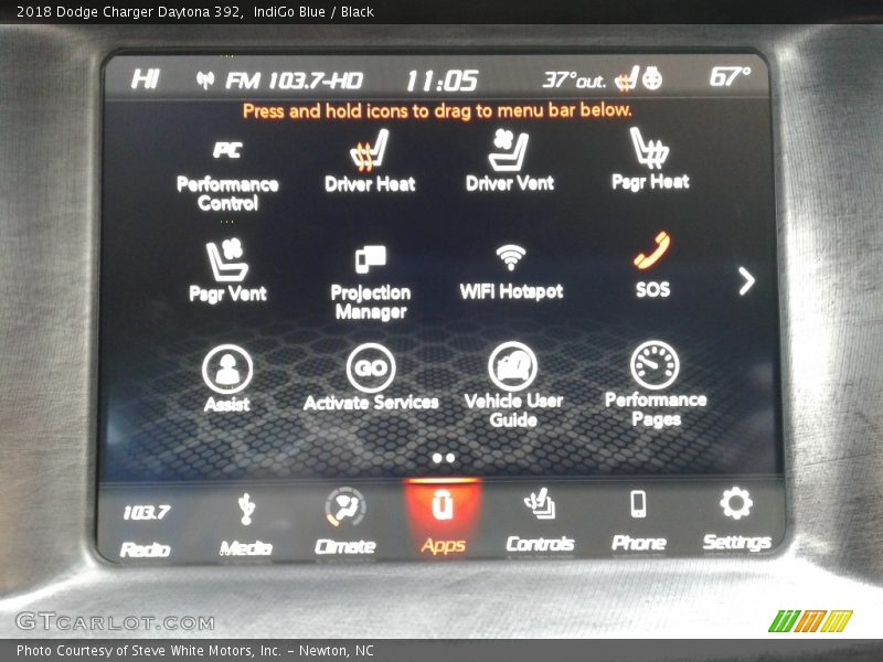 IndiGo Blue / Black 2018 Dodge Charger Daytona 392