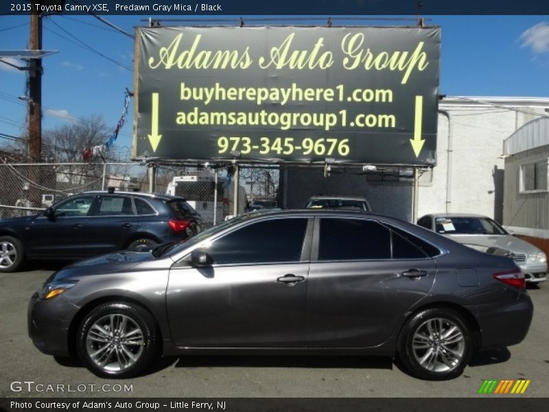 Predawn Gray Mica / Black 2015 Toyota Camry XSE