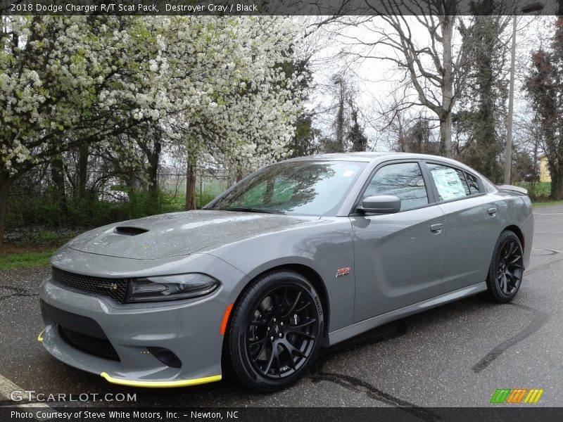 Destroyer Gray / Black 2018 Dodge Charger R/T Scat Pack