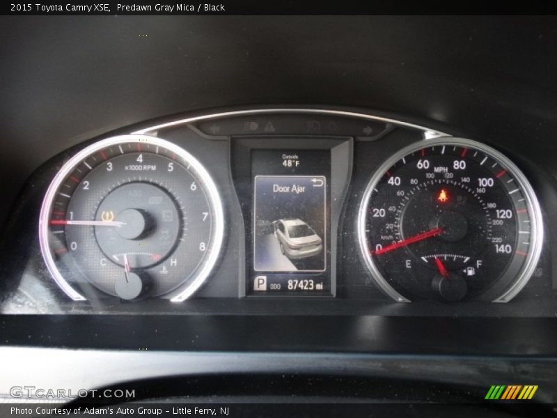 Predawn Gray Mica / Black 2015 Toyota Camry XSE