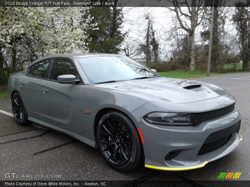 Destroyer Gray / Black 2018 Dodge Charger R/T Scat Pack