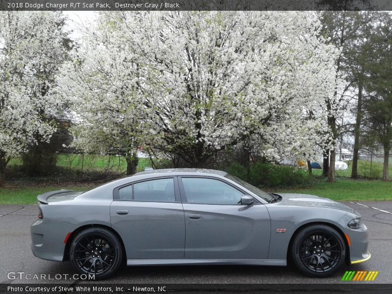 Destroyer Gray / Black 2018 Dodge Charger R/T Scat Pack