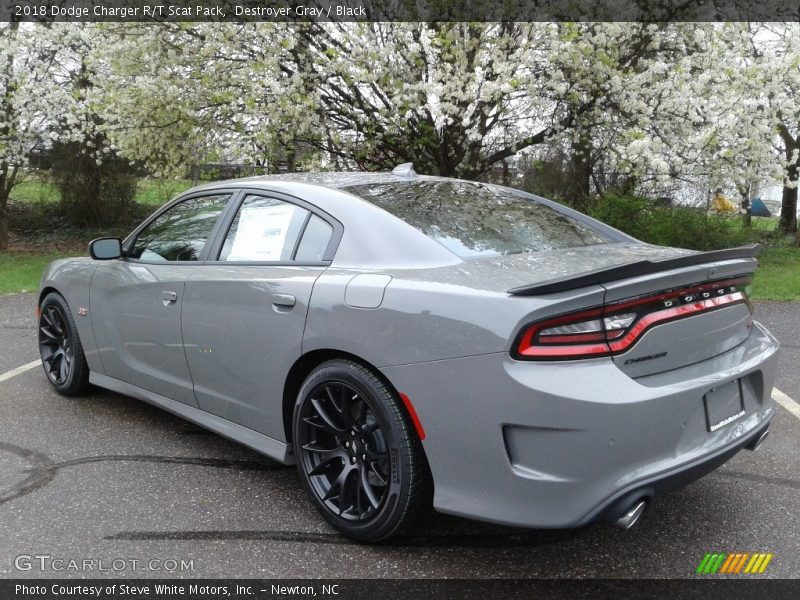 Destroyer Gray / Black 2018 Dodge Charger R/T Scat Pack