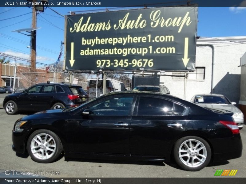 Crimson Black / Charcoal 2011 Nissan Maxima 3.5 S