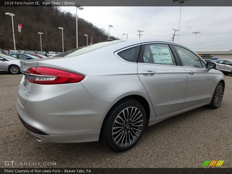 Ingot Silver / Ebony 2018 Ford Fusion SE