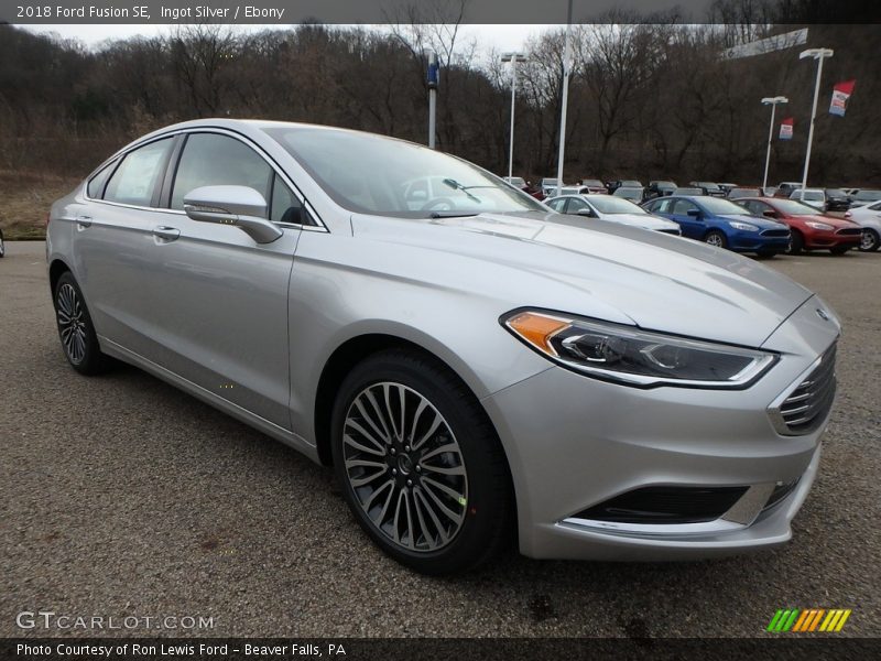 Ingot Silver / Ebony 2018 Ford Fusion SE
